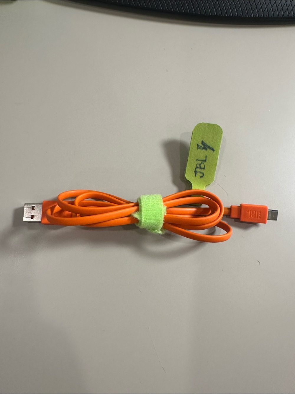 JBL Orange Flat USB to Micro-USB Cable